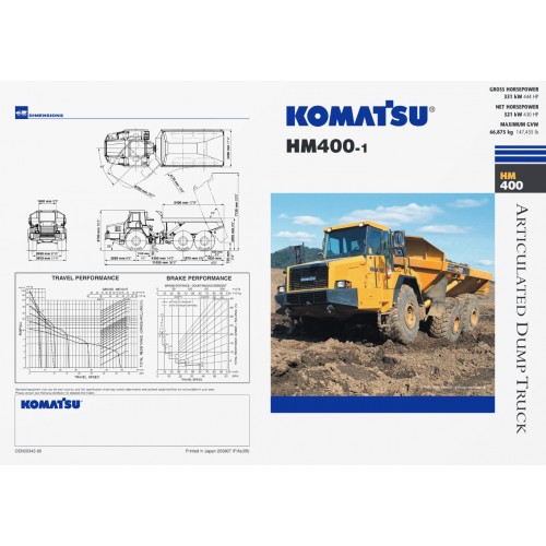Komatsu HM4001 Articulated Dump Trucks