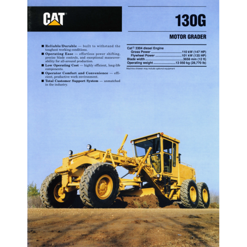 Caterpillar 130g Motor Graders