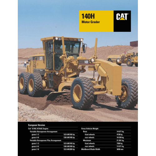 Caterpillar 140h Motor Graders