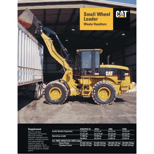 Caterpillar 924g 924g Hl 924gz 928g It28g Wheel Loaders