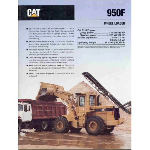 Caterpillar 950f Wheel Loaders