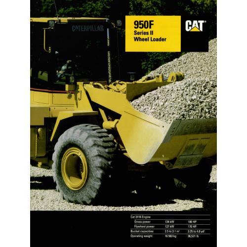 Caterpillar 950f Series Ii Wheel Loaders