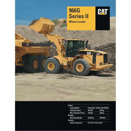 Caterpillar 966g Series 2 Wheel Loaders