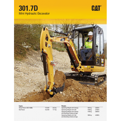 Caterpillar 301 7d Hydraulic Excavators