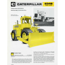 Caterpillar 814B 824C 834B Wheel Tractor 815B 825C Comp Dealer's Brochure DCPA3 