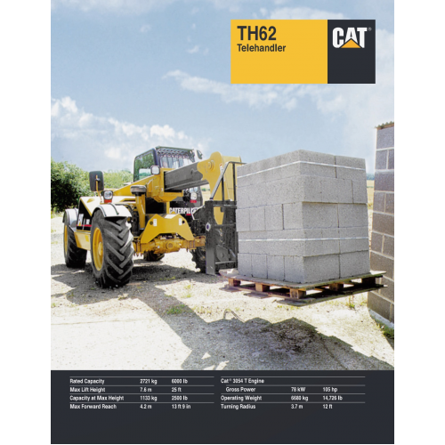 Caterpillar Th62 Telehandlers