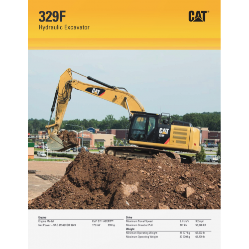 Caterpillar 329f Hydraulic Excavators