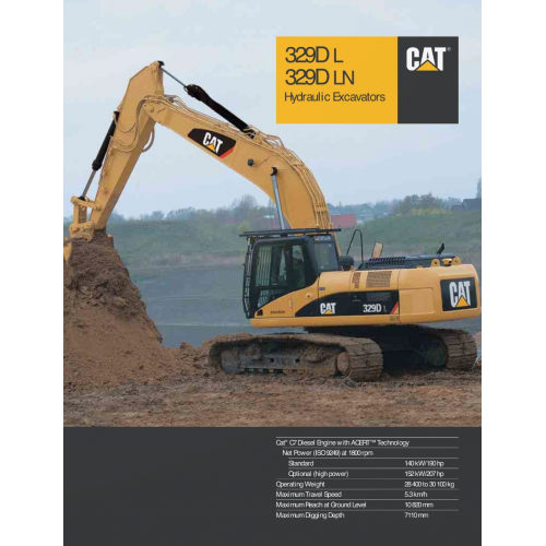 Caterpillar 329d L 329d Ln Hydraulic Excavators