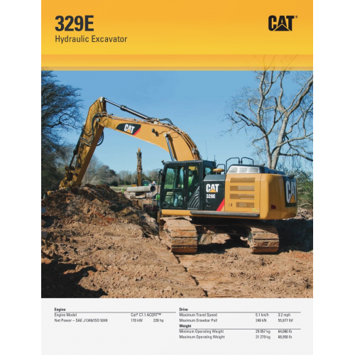Caterpillar 329e Hydraulic Excavators