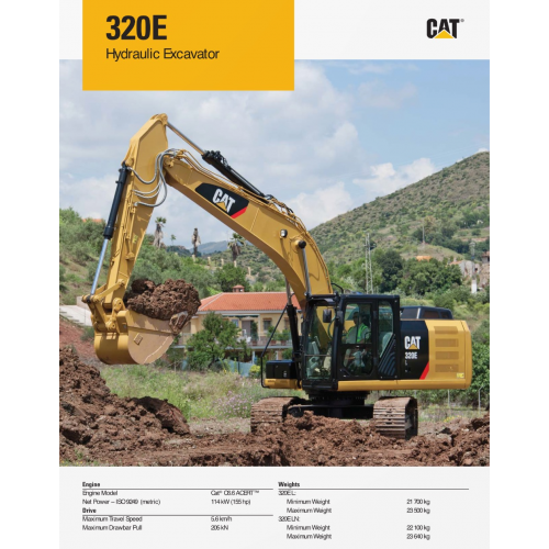 Caterpillar 320el 320eln Hydraulic Excavators