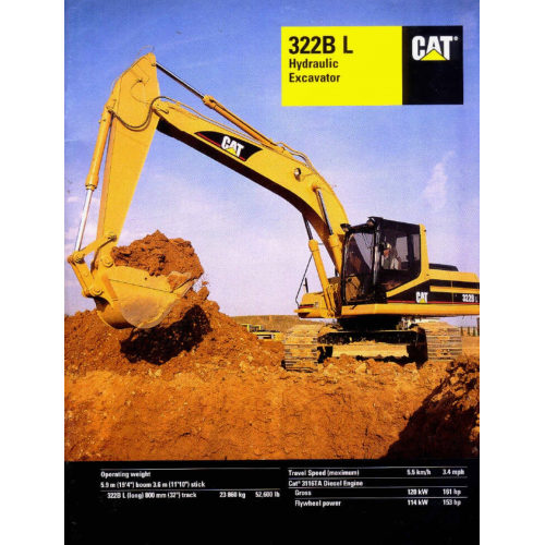 Caterpillar 322b L Hydraulic Excavators