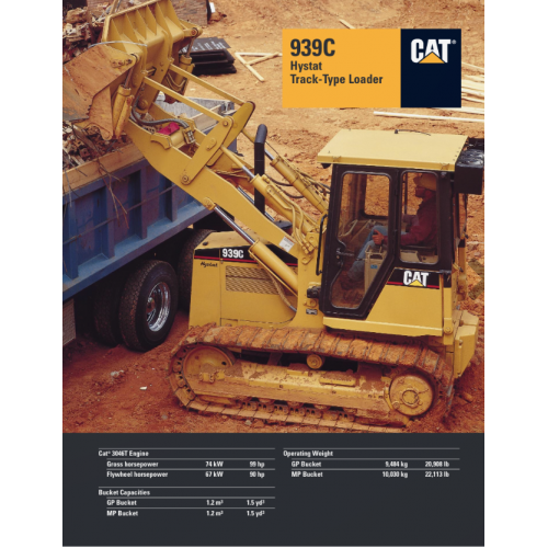 Caterpillar 939c Hystat Track Type Loaders