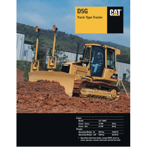 Caterpillar D5g Track Type Tractors