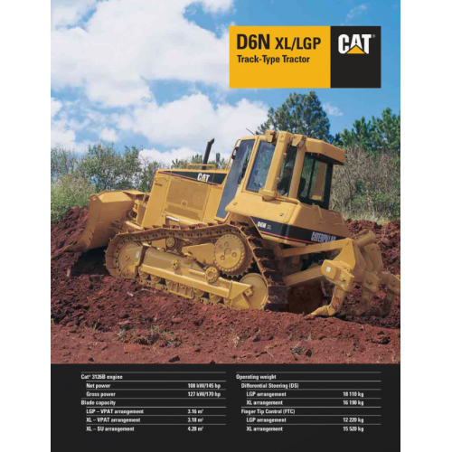 Caterpillar D6n Xl D6n Lgp Track Type Crawlers
