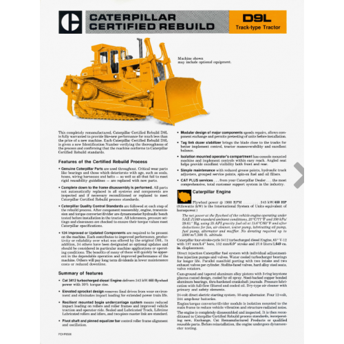 Caterpillar D9l Track Type Tractors Bulldozers